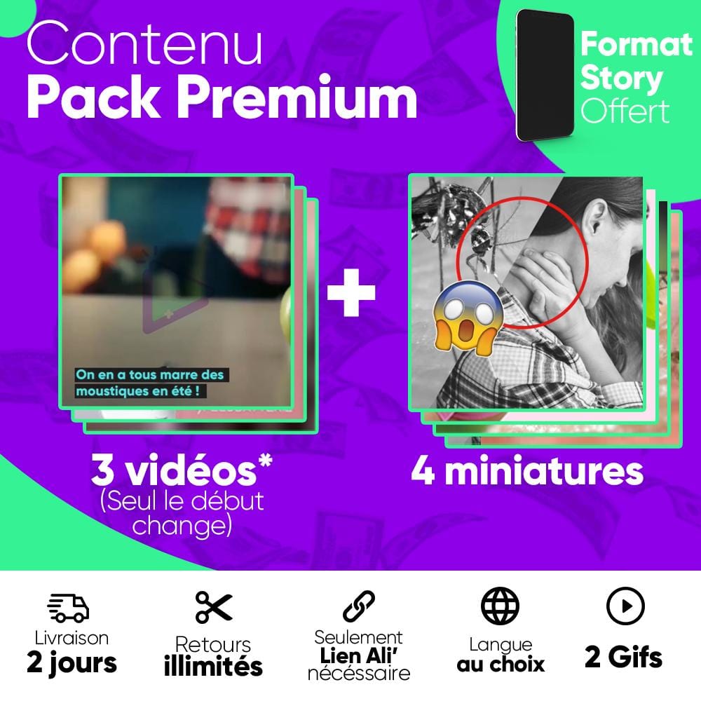 Pack PREMIUM Vidéo Ecom Creatives